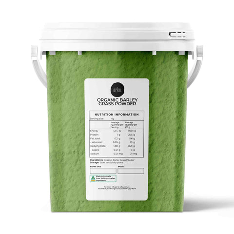 400g Organic Barley Grass Powder Tub Hordeum Vulgare Leaf Superfood Supplement - SuperSaverAU - view 1
