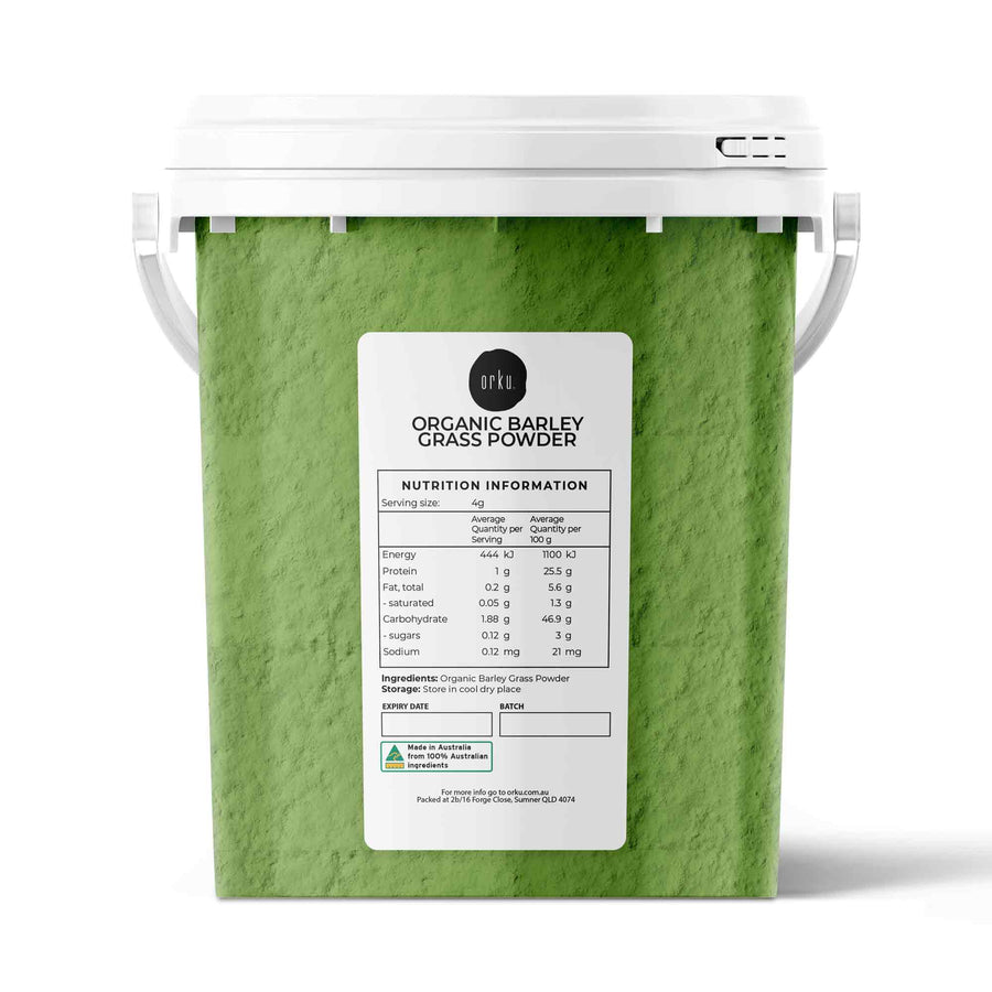 400g Organic Barley Grass Powder Tub Hordeum Vulgare Leaf Superfood Supplement - SuperSaverAU - view 1