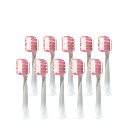 10x Electric Toothbrush Head Replacement - Pink AOE04