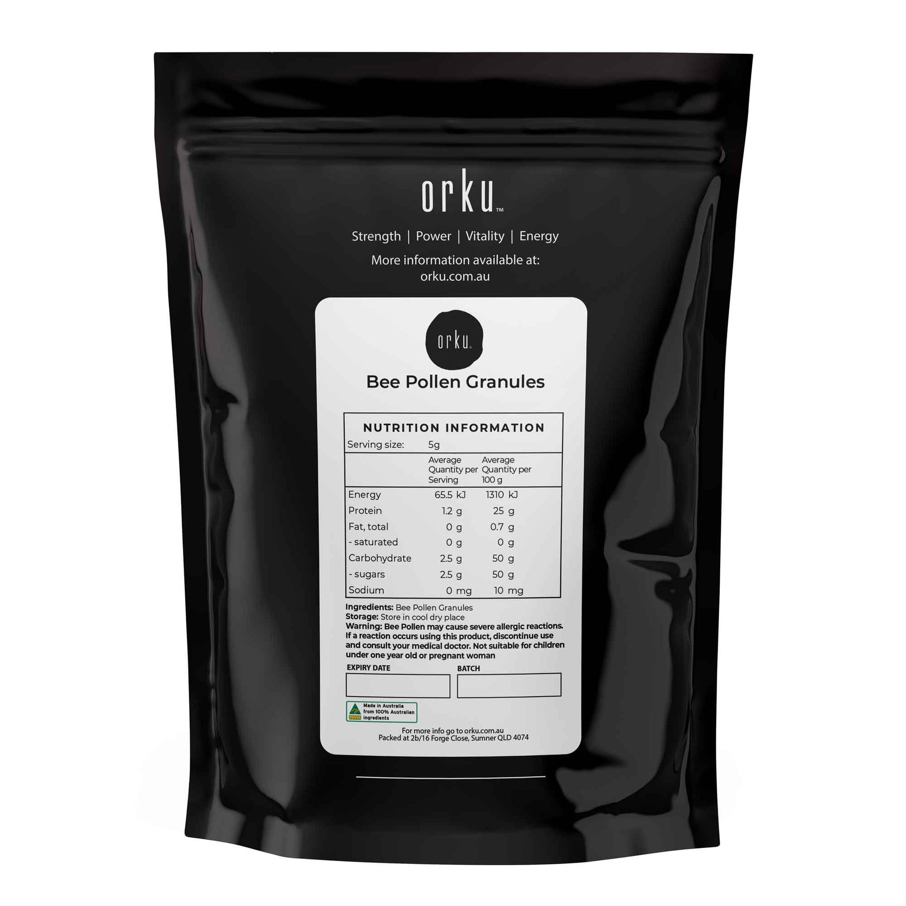 Premium Australian Bee Pollen Granules 2kg Pure Raw Natural Supplement