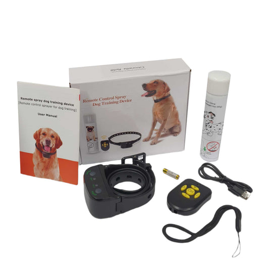 Anti Bark Citronella Training Collar - Rechargeable, Remote, 80m Range, 85g Refill