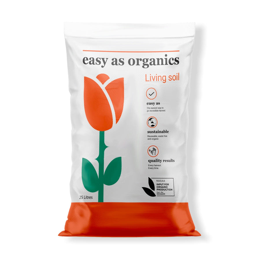 Easy As Organics 25L Living Soil - Nutrient Dense, Water Only Grow Substrate - SuperSaverAU - view 1