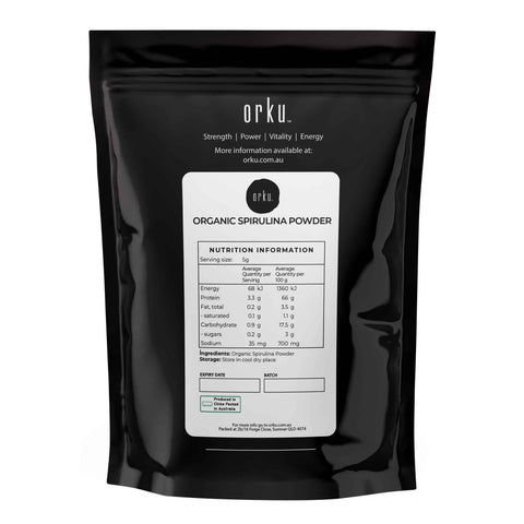 Organic Spirulina Powder 1Kg - Non-GMO, Vegan, Arthrospira Platensis Algae - SuperSaverAU - view 1