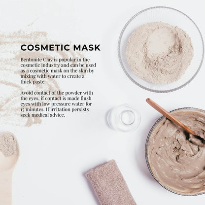 5Kg Organic Sodium Bentonite Clay Powder Tub Bucket - Cosmetic Montmorillonite