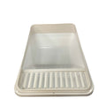 High Back Cat Litter Tray 43.5x33.5x21cm with Anti-Tracking Feature - White - SuperSaverAU - view 4