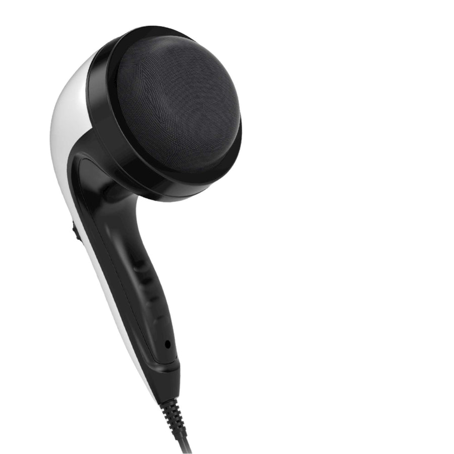 Handheld Black Vibration Massager 4 Interchangeable Heads Adjustable Speed 28W - SuperSaverAU - view 1