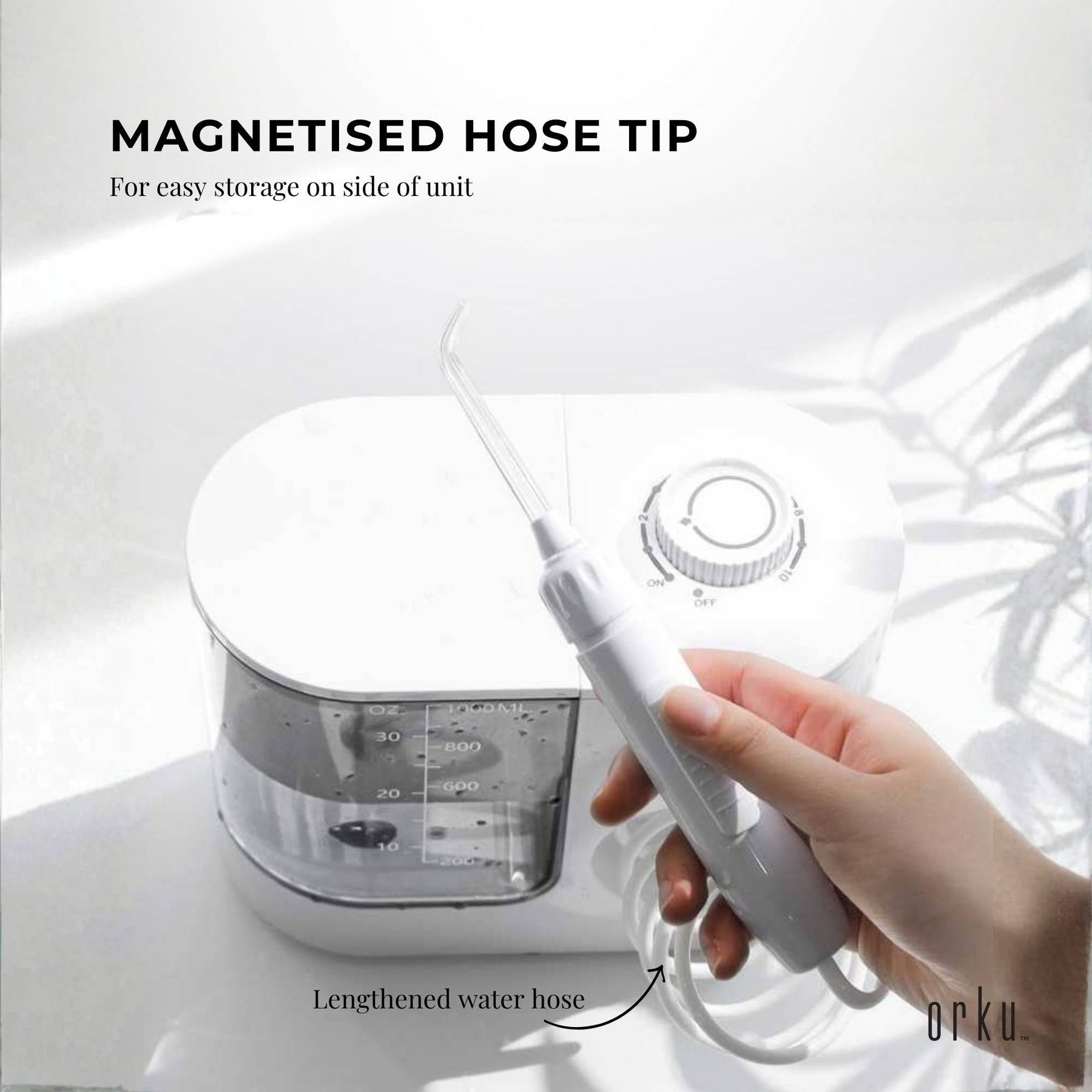 Water Jet Dental Flosser White 1000ml Electric Oral Pressure Irrigator 5 Tips - SuperSaverAU - view 8