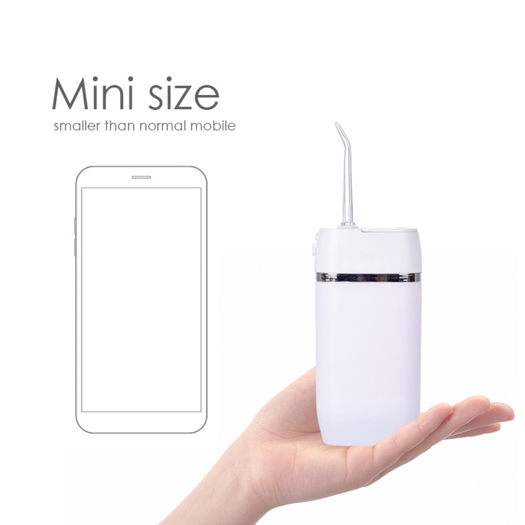 Orku Mini Portable Water Flosser - Cordless, USB Rechargeable, 150ml, 3 Modes - SuperSaverAU - view 3