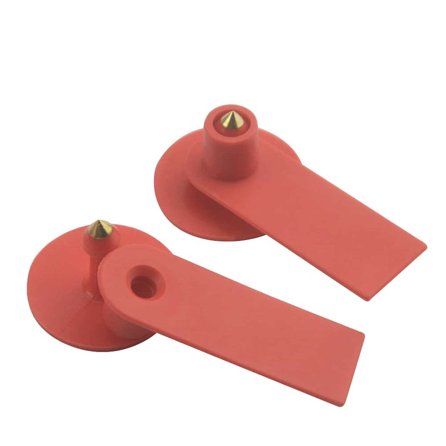 Cattle Ear Tags Set - 100x Mini Red 5x2cm Blank Tags for Livestock