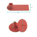 Cattle Ear Tags Set - 100x Mini Red 5x2cm Blank Tags for Livestock - SuperSaverAU - view 3