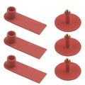 Cattle Ear Tags Set - 100x Mini Red 5x2cm Blank Tags for Livestock - SuperSaverAU - view 4