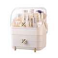 Clover Cosmetic Organiser Storage Box 18x26x34cm with Drawers & Handle - SuperSaverAU - view 1