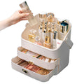 Clover Cosmetic Organiser Storage Box 18x26x34cm with Drawers & Handle - SuperSaverAU - view 5