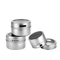 Premium Magnetic Stainless Steel Spice Jar with Shaker Lid - 150g