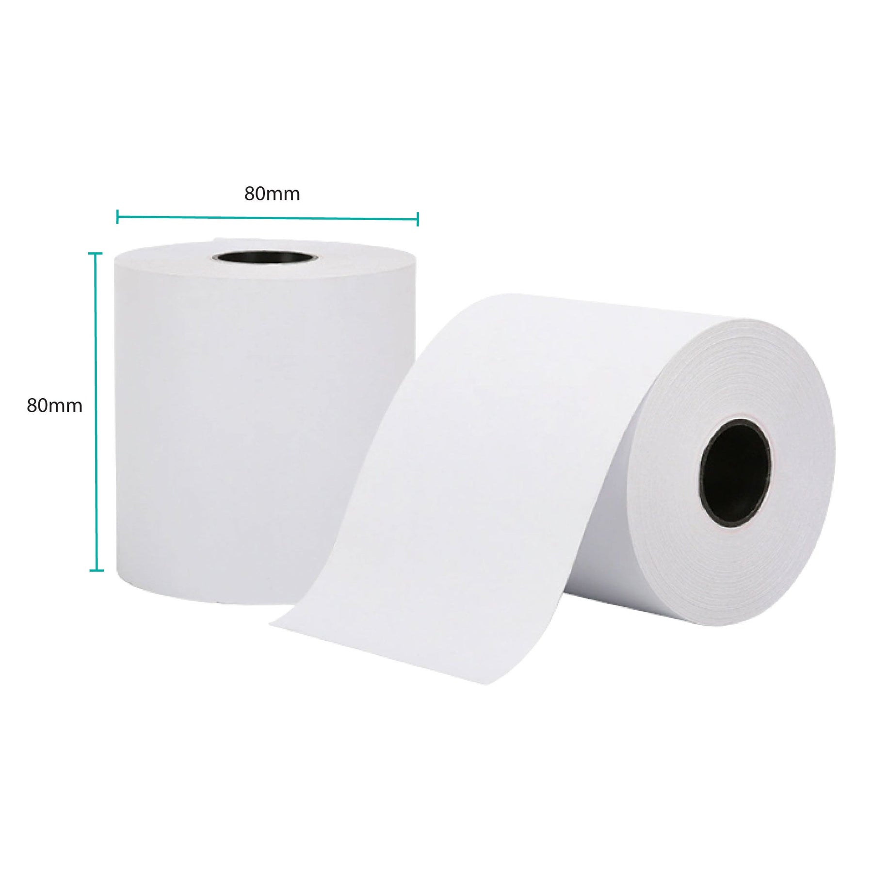 Thermal Paper Rolls 80x80mm - 5x 47.5m Receipt Rolls for Cash Registers - SuperSaverAU - view 1
