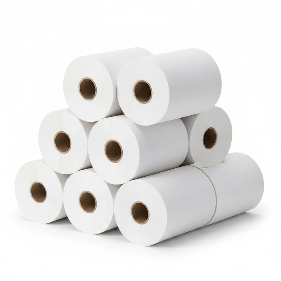 57x38mm Thermal Paper Rolls - 10x 9.5m Receipt Rolls for Cash Registers