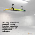 Social Hike Kayak Hoist Garage Ceiling Pulley Lift - 45kg