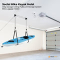 Social Hike Kayak Hoist Garage Ceiling Pulley Lift - 45kg