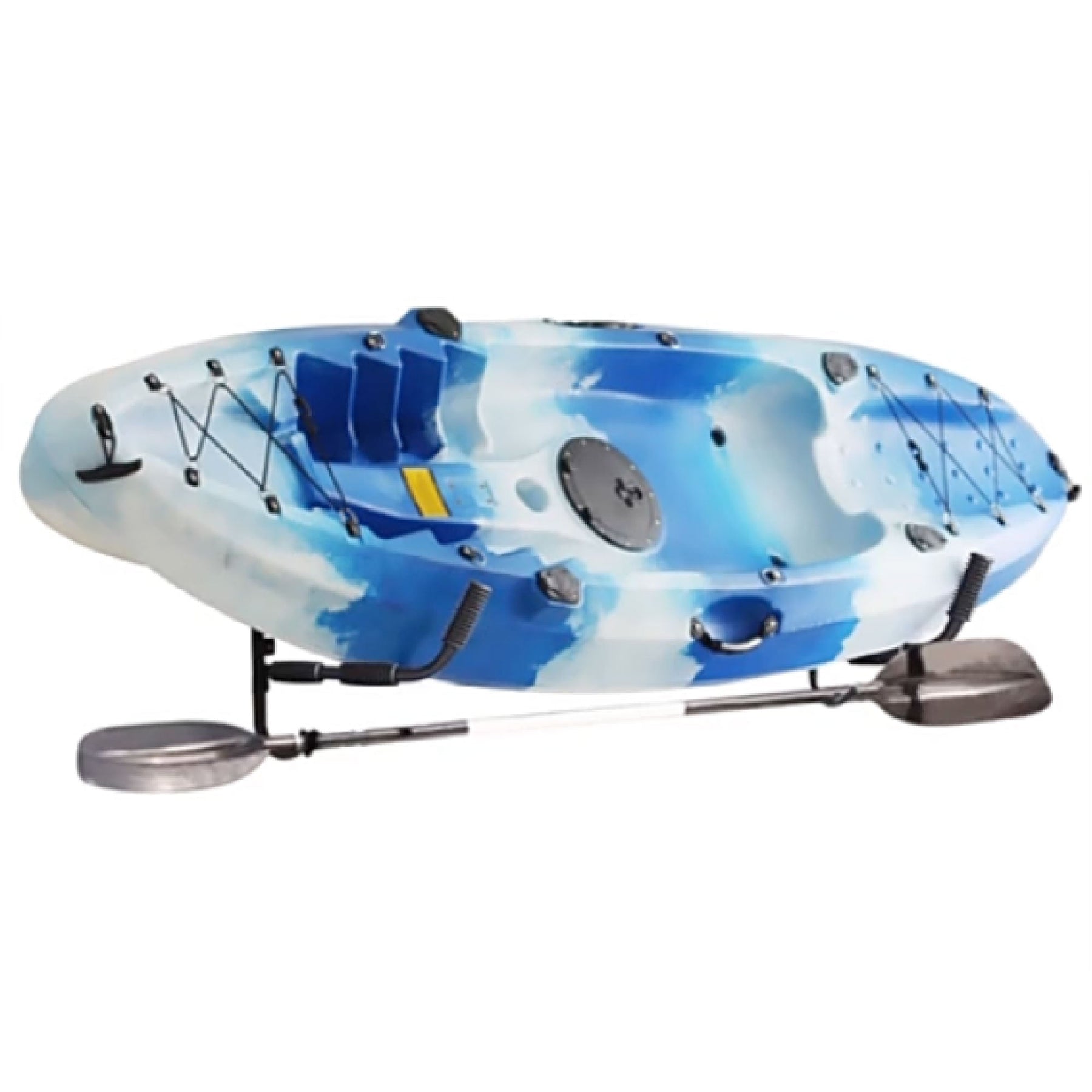Kayak Surfboard Wall Rack - 50kg Load Capacity, Foldable, Black, 43x41.5x2.5cm - SuperSaverAU - view 1