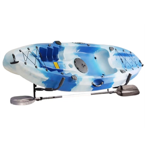 Kayak Surfboard Wall Rack - 50kg Load Capacity, Foldable, Black, 43x41.5x2.5cm - SuperSaverAU - view 1