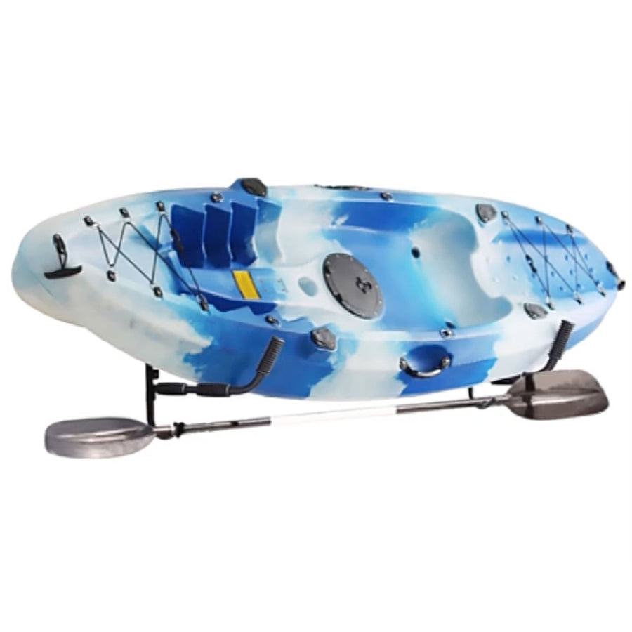 Kayak Surfboard Wall Rack - 50kg Load Capacity, Foldable, Black, 43x41.5x2.5cm - SuperSaverAU - view 1