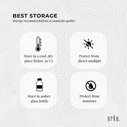 Orku 5L Organic Castor Oil - Hexane Free Cold Pressed