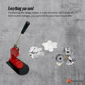 Button Badge Making Kit - Maker + 25mm, 32mm, 58mm Moulds + 500 Badges - SuperSaverAU - view 3