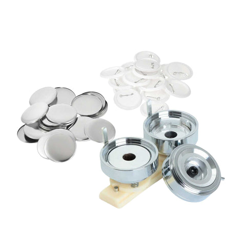 32mm Badge Mould + 500x Button Badges - Easy to Use for Craft DIY - SuperSaverAU - view 1