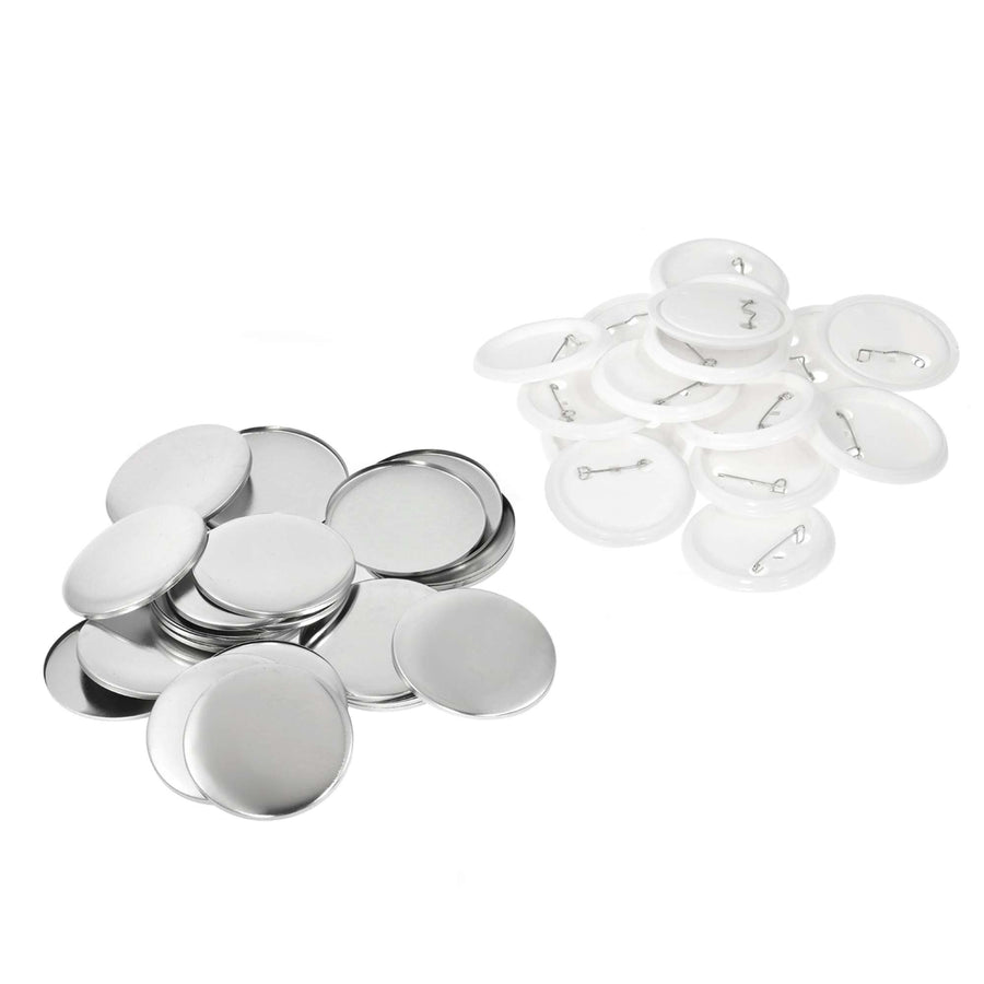 500x 32mm Button Badges - Craft DIY Accessory with Backs and Mylar Film - SuperSaverAU - view 1