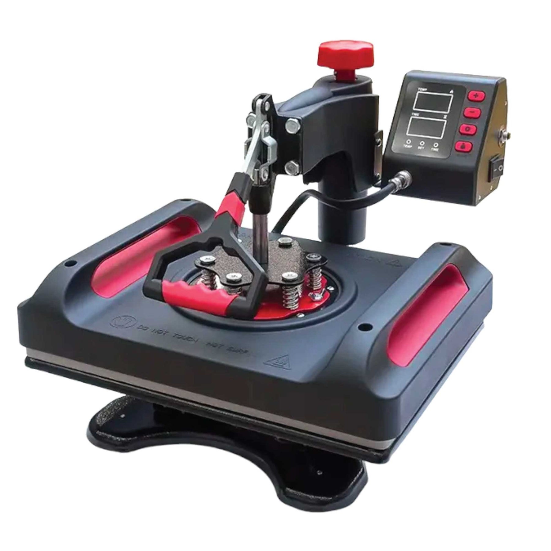 Premium 5 in 1 Combo Heat Press with Digital Controller - Black & Red