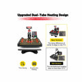 Premium 5 in 1 Combo Heat Press with Digital Controller - Black & Red