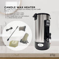 Orku 8L Candle Wax Heater with Tap, Adjustable Temp, 1500W, Includes Wicks & Stickers - SuperSaverAU - view 1