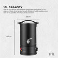 10L Wax Melting Furnace - Adjustable Temp 30-110°C, Anti-Scalding Lid, Black - SuperSaverAU - view 2