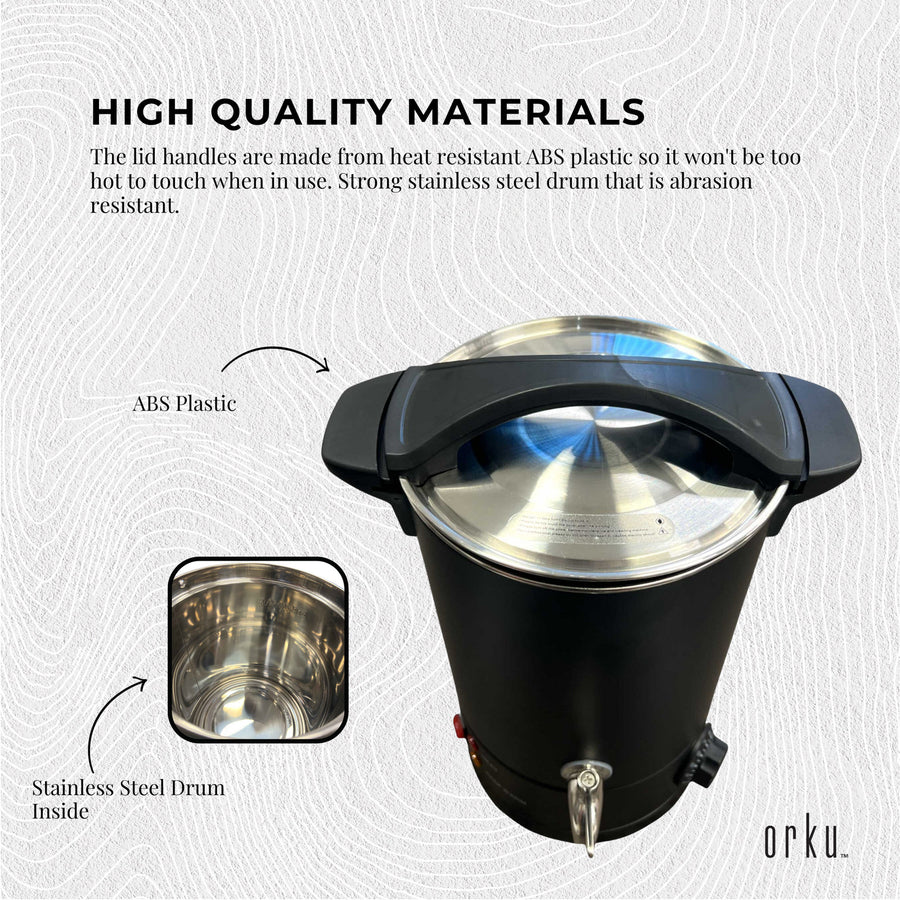10L Wax Melting Furnace - Adjustable Temp 30-110°C, Anti-Scalding Lid, Black - SuperSaverAU - view 3