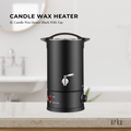 8L Wax Melting Furnace - Adjustable Temp 30-110°C, Stainless Steel, Black - SuperSaverAU - view 2