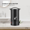 8L Wax Melting Furnace - Adjustable Temp 30-110°C, Stainless Steel, Black - SuperSaverAU - view 2