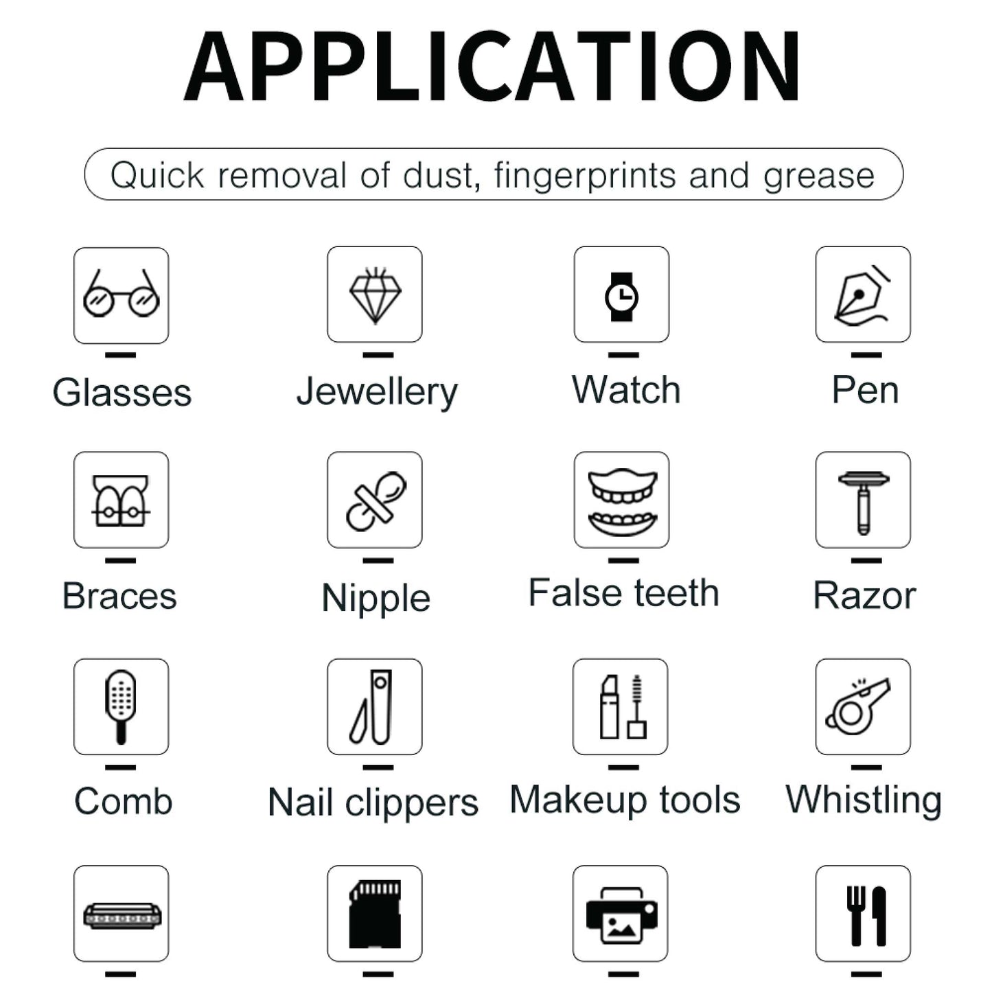 600ml Ultrasonic Jewellery Cleaner Mini Black - Personal Portable Sonic Bath