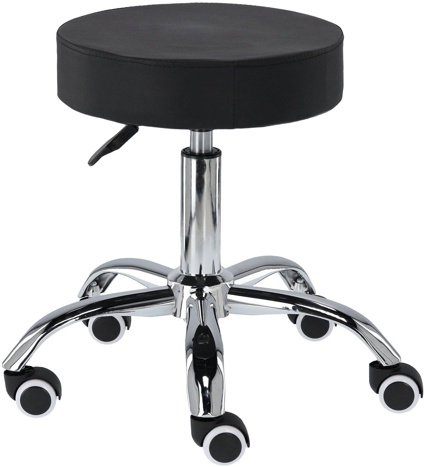 Adjustable Swivel Salon Stool - Round Chair for Beauty & Hairdressing