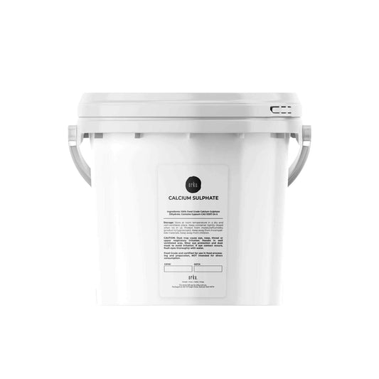 Calcium Sulphate Gypsum Powder Bucket 5Kg - Food Grade Hydrous Sulfate