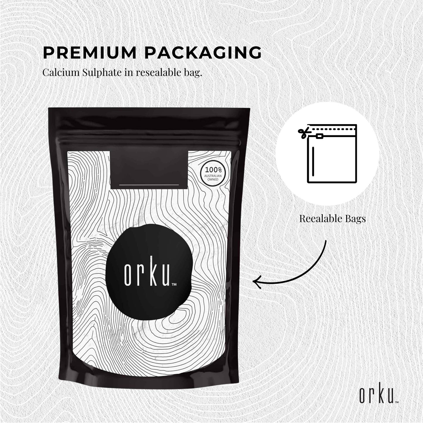 Calcium Sulphate Gypsum Powder 1Kg - Food Grade Hydrous Sulfate