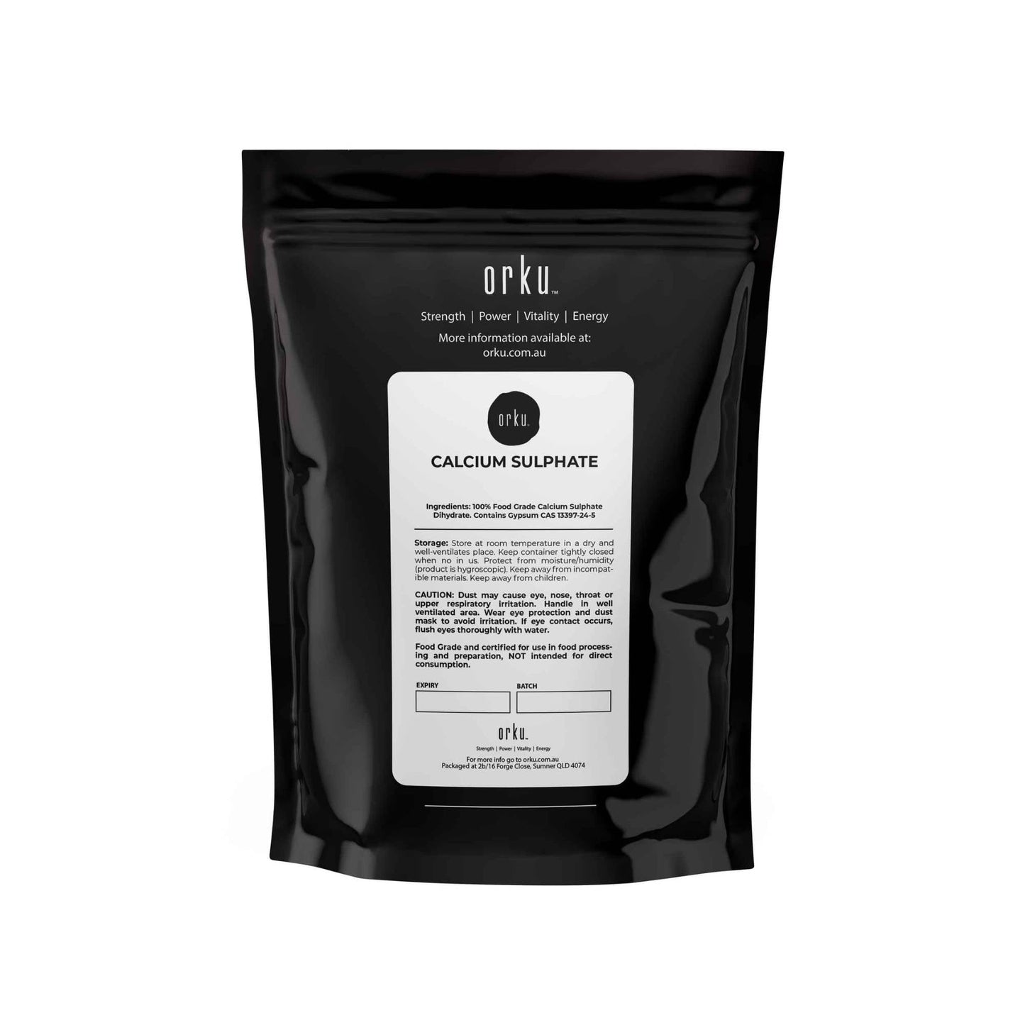 Calcium Sulphate Gypsum Powder 2Kg - Food Grade Hydrous Sulfate