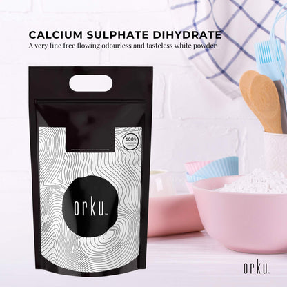 Calcium Sulphate Gypsum Powder 5Kg - Food Grade Hydrous Sulfate