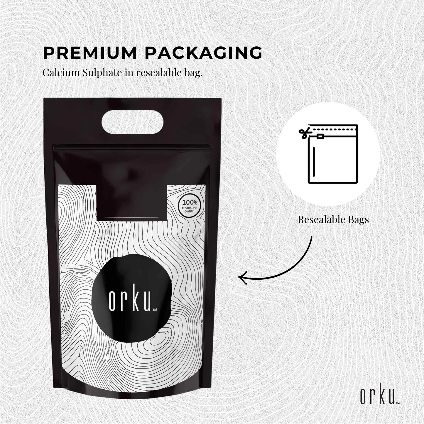 Calcium Sulphate Gypsum Powder 5Kg - Food Grade Hydrous Sulfate