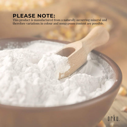 Calcium Sulphate Gypsum Powder Bucket 1Kg - Food Grade Hydrous Sulfate