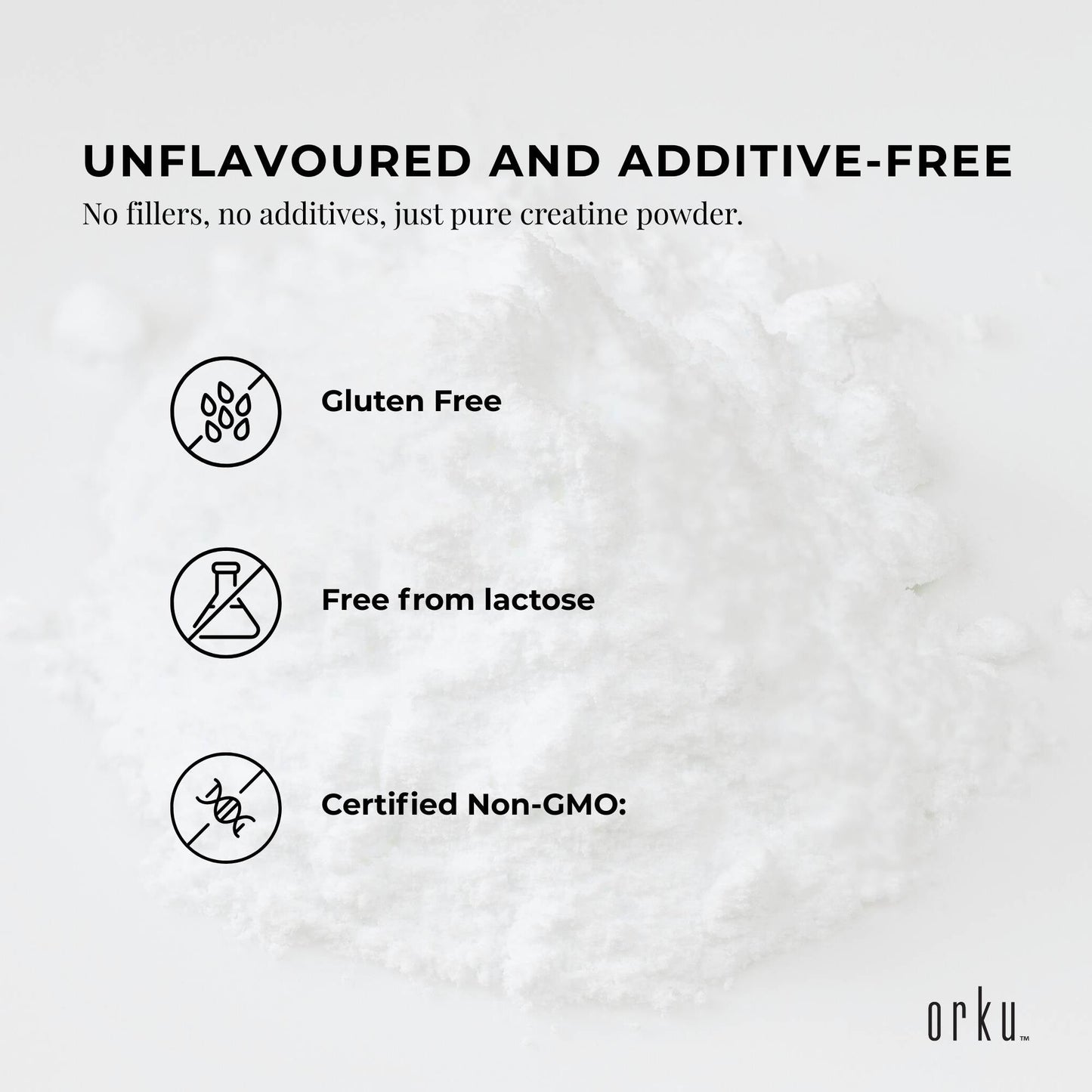 Orku 20Kg Creatine Monohydrate Powder – 200 Mesh Micronised | 99.9% Purity