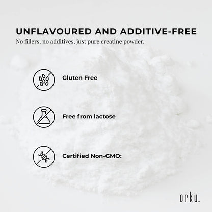 Orku 20Kg Creatine Monohydrate Powder – 200 Mesh Micronised | 99.9% Purity