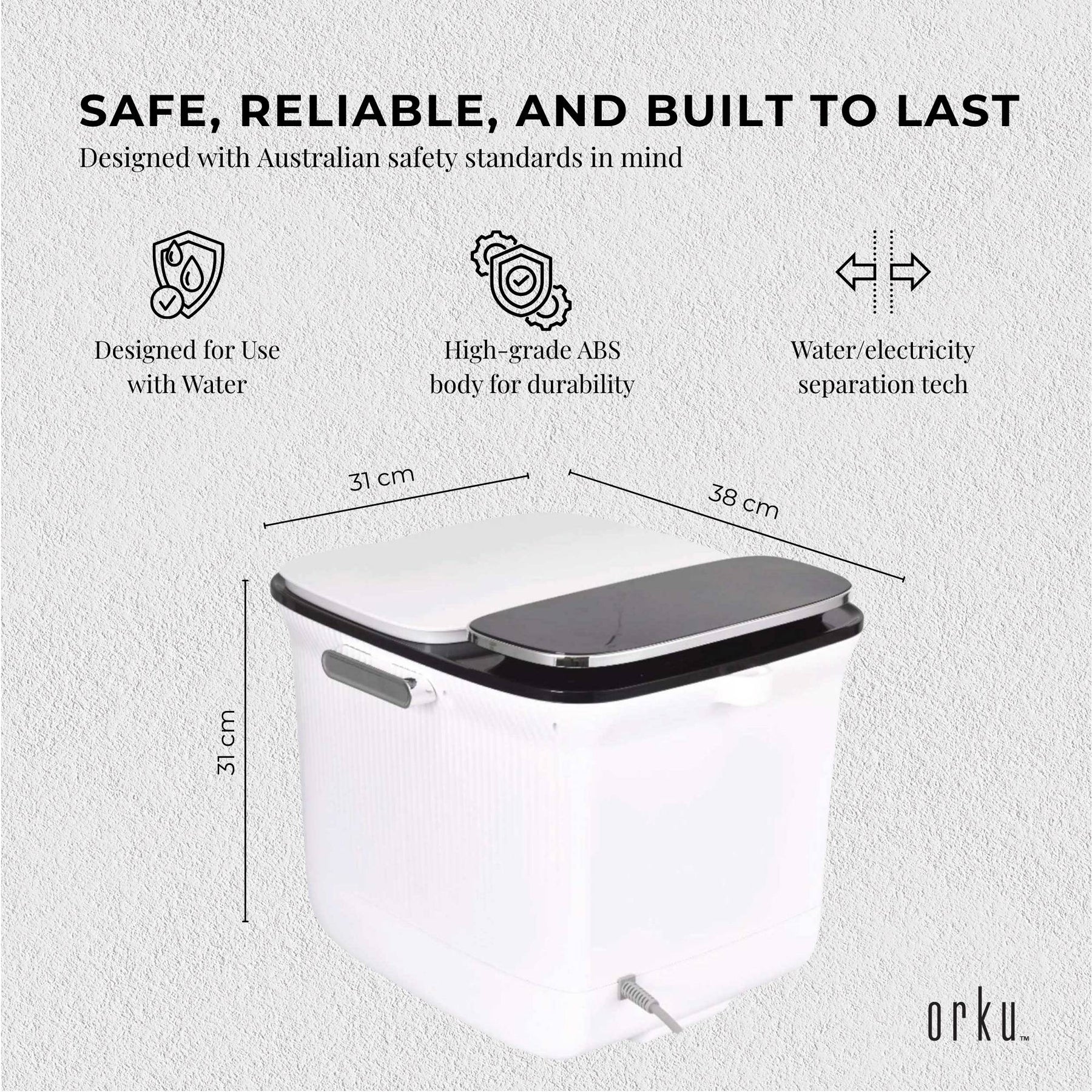 Foot Spa Automatic Water Heating Massager - Electric Pedicure Bath - SuperSaverAU - view 8