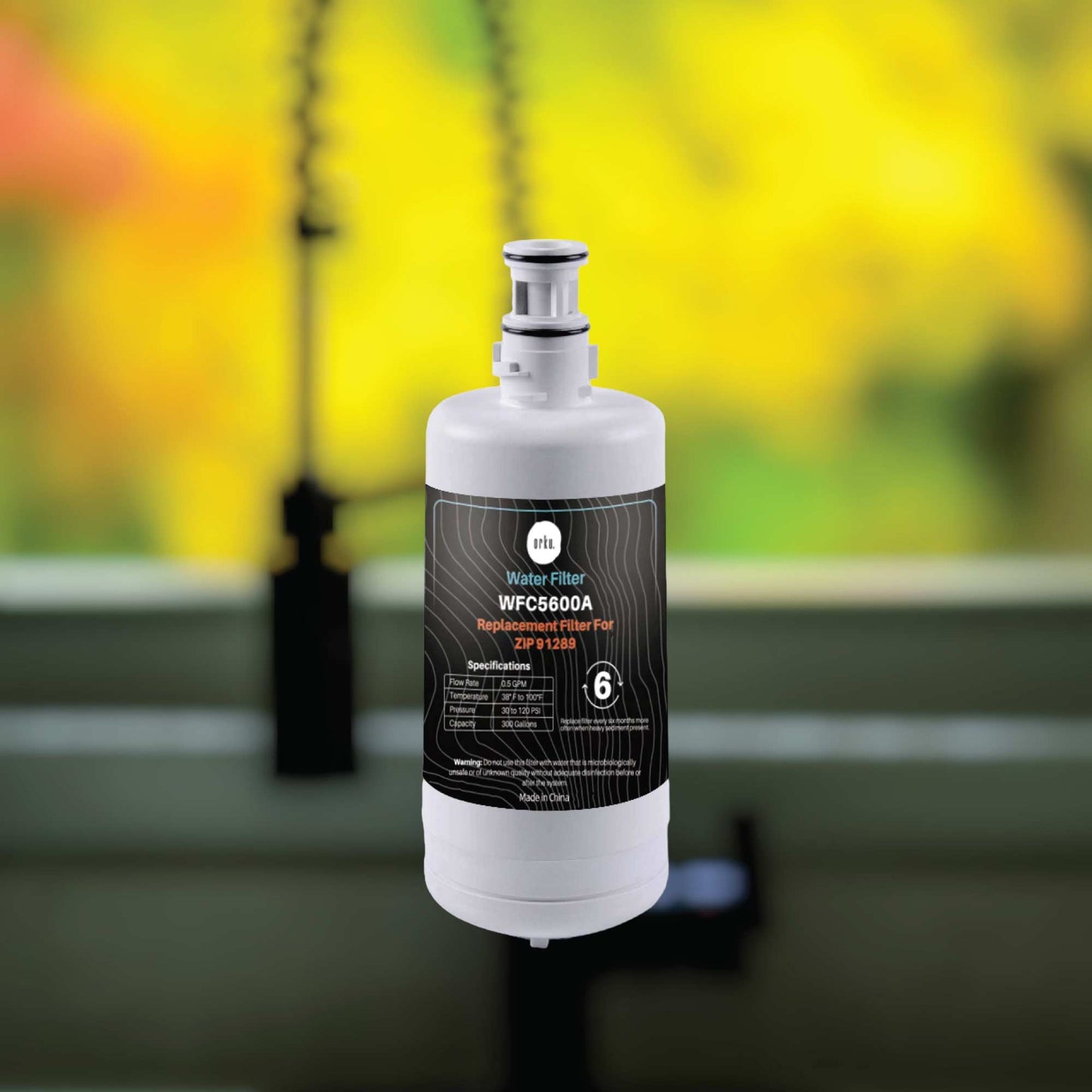 Orku Zip 91289 Replacement Water Filter Cartridge 0.5um 300 Gallons Capacity