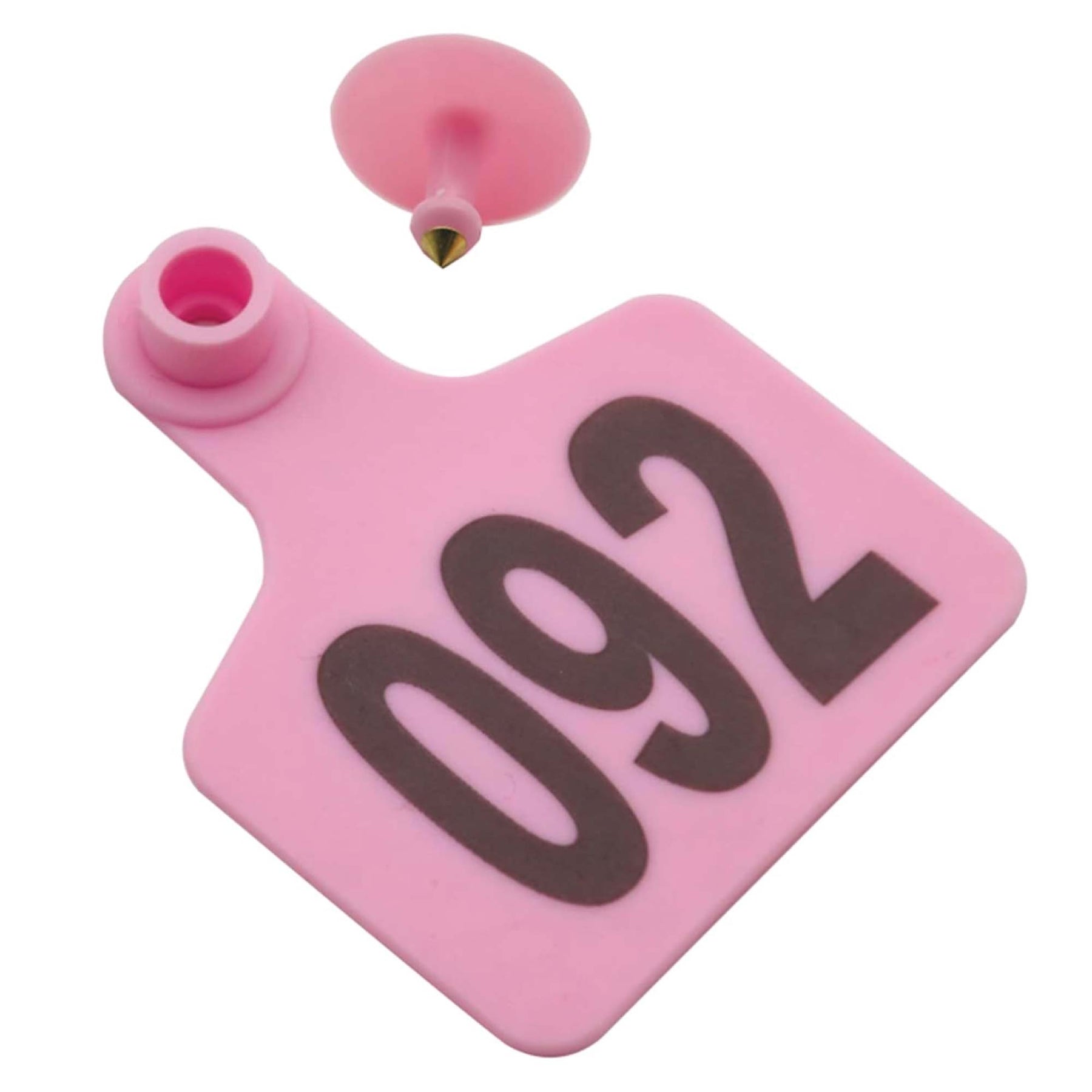 100x Small Pink Numbered Cattle Ear Tags 5x4cm for Livestock Identification - SuperSaverAU - view 2