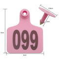 100x Small Pink Numbered Cattle Ear Tags 5x4cm for Livestock Identification - SuperSaverAU - view 3